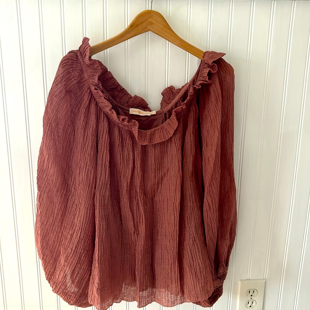 Tory Burch off the shoulder boho blouse